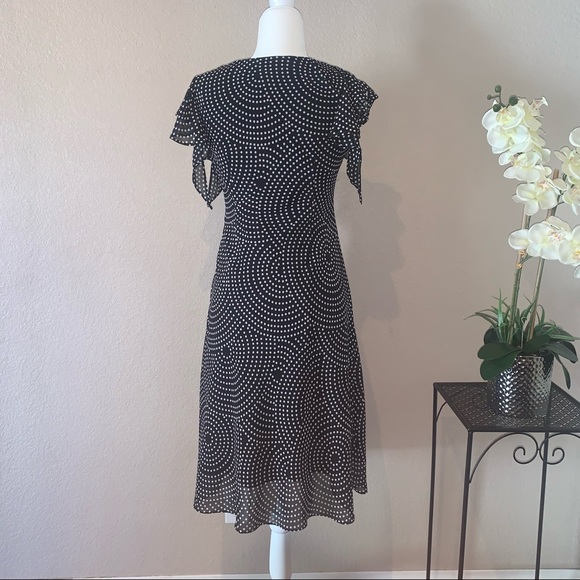 MSK black and white dress Size 6P - Picture 3 of 9